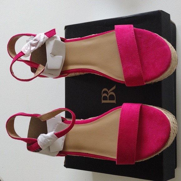 Banana Republic Platform Strappy Espadrille Maui Rose, Size 9 - Picture 5 of 14